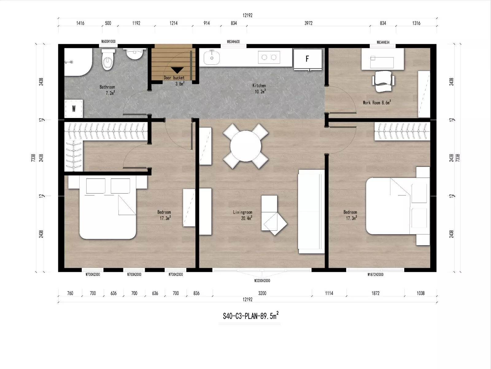 S40-C3 Modern 3-Bedroom Container Home - 960 ft² - Image 7