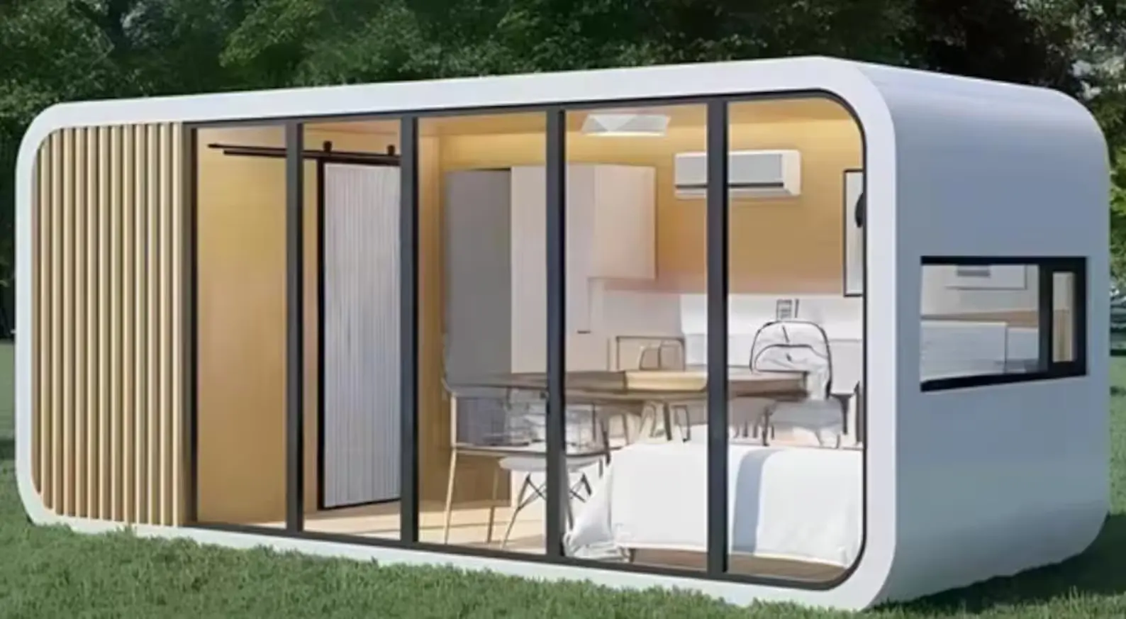 Stylish Prefab Modern Tiny House: 20ft, 30ft, & 40ft Modular Cabin - Image 4